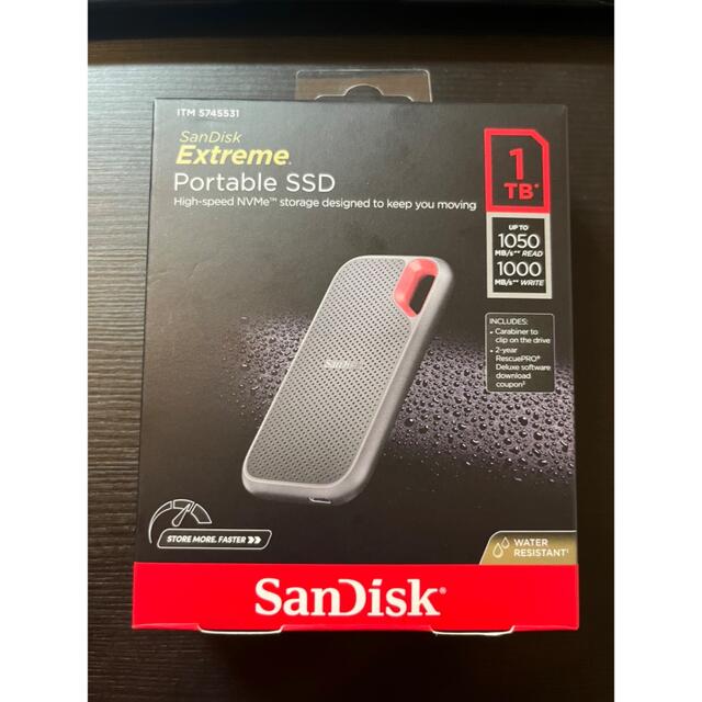 SanDisk SSD 外付 1TB USB3.2Gen2 1050MB/秒