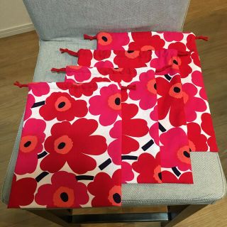 マリメッコ(marimekko)のマリメッコ  給食袋　ハンドメイド (ランチボックス巾着)