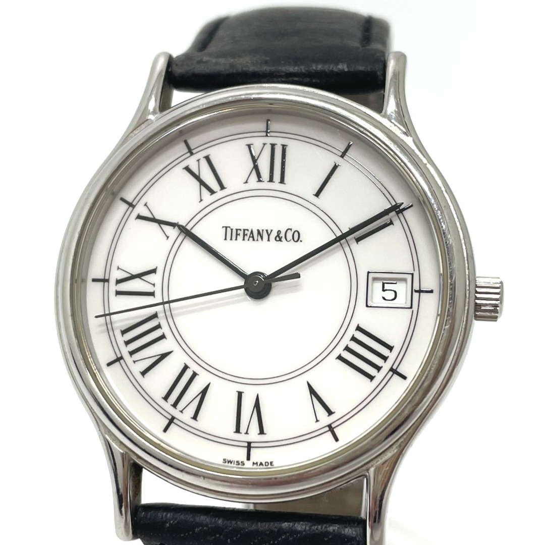 国産品 Co.  Tiffany ティファニー シルバー SS 腕時計 クォーツ クラシック ローマ文字盤 TIFFANYCo. 腕時計(アナログ) 