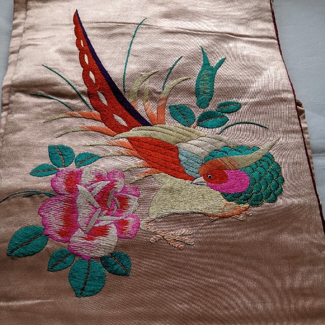 アンティーク 丸帯 夏帯 絽 鯉のぼり 薔薇 刺繍 正絹 | ochge.org