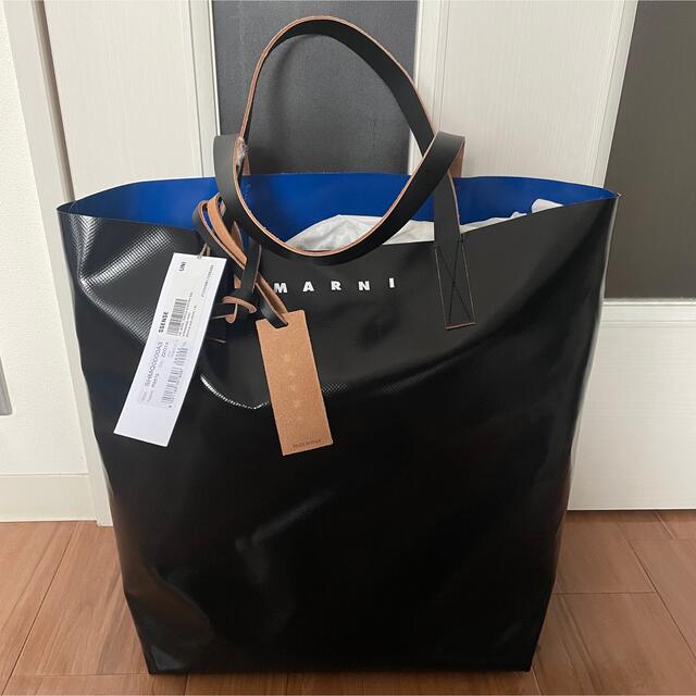 新品未使用】marni PVCトートバッグ ブラック&ブルー | www.jarussi.com.br