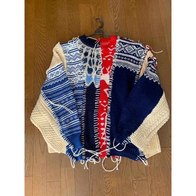 【DISCOVERED】Nordic Collage Sweaterメンズ