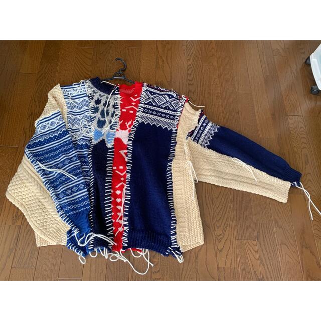 DISCOVERED(ディスカバード)の【DISCOVERED】Nordic Collage Sweater メンズのトップス(ニット/セーター)の商品写真