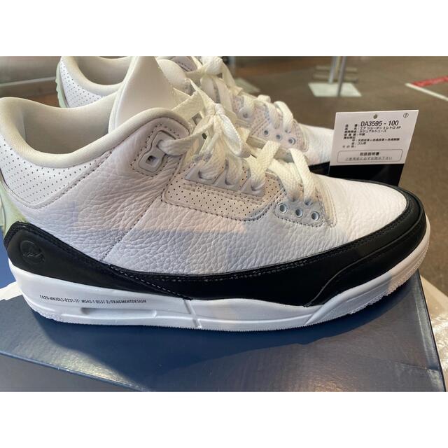 極美品 NIKE FRAGMENT AIR JORDAN 3 RETRO SP