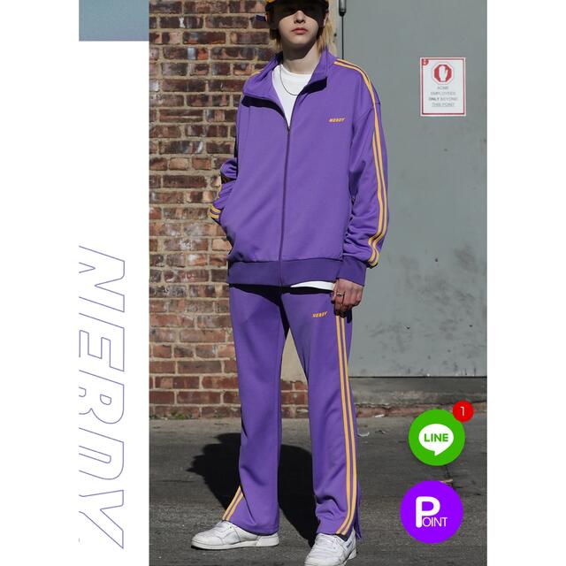 NELDY ノルディ ジャージ 紫 上下セットS