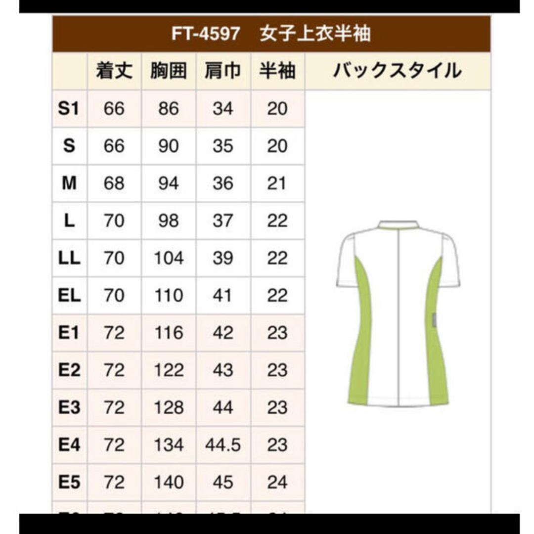 NAGAILEBEN(ナガイレーベン)の本日限定お値下げ　ナガイレーベン　白衣　FT4597 レディースのレディース その他(その他)の商品写真