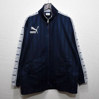 プーマ(PUMA)のプーマPUMA ジャージ ジャケット S-M 紺グレー 8727(ジャージ)