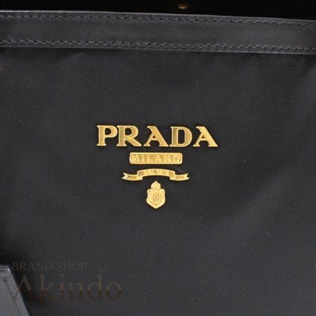 正規品在庫 PRADA レディース ナイロン黒ブラック レザーの通販 by