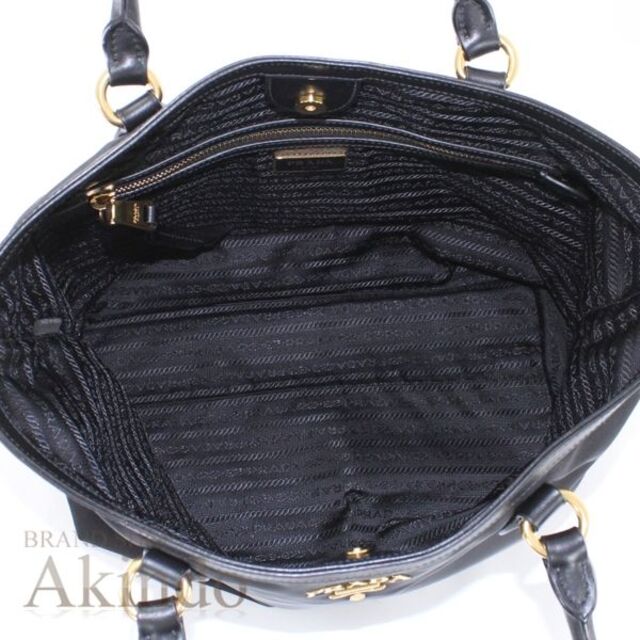 正規品在庫 PRADA レディース ナイロン黒ブラック レザーの通販 by