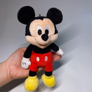 美品 ディズニービーズ入りのぬいぐるみ(ミッキー、ミニー、バズ