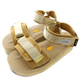 スイコック(suicoke)のスイコック サンダル CEL-VPO ベルクロ 厚底 ビブラム 24 ベージュ(サンダル)