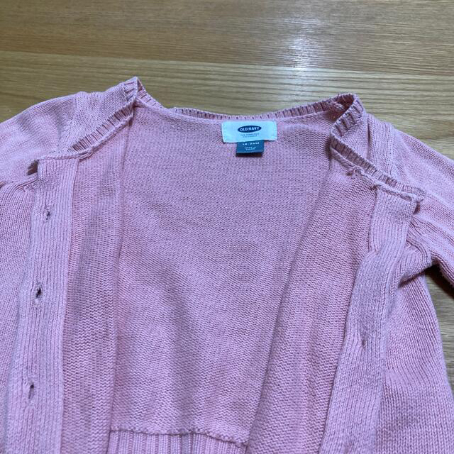 Old Navy(オールドネイビー)の女の子用　長袖カーディガン　80cm キッズ/ベビー/マタニティのベビー服(~85cm)(カーディガン/ボレロ)の商品写真