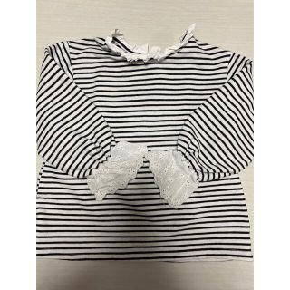 ザラキッズ(ZARA KIDS)のボーダーカットソー　110size(Tシャツ/カットソー)