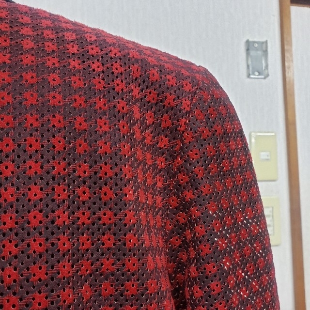 JME byチャコ瀬戸山レザー透かし彫りパンチングジャケットコート千鳥格子未使用 レディースのジャケット/アウター(その他)の商品写真