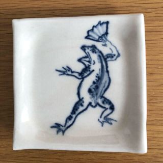 豆皿 鳥獣戯画 蛙(食器)