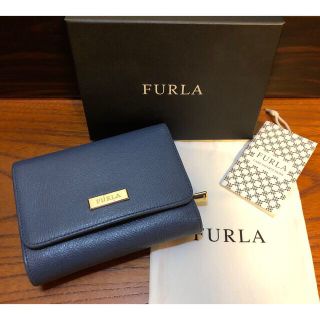 フルラ(Furla)のFURLA フルラ　折財布　スモーキーブルー　青(財布)