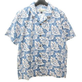 パタゴニア(patagonia)のパタゴニア パタロハ アロハ シャツ 半袖 総柄 開襟 紺 M 0304(シャツ)