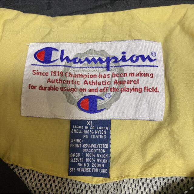 Champion - 90s 古着 チャンピオン 刺繍ロゴ ナイロン ゆるだぼ ビッグ ...