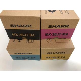 シャープ(SHARP)のMX36トナー　4色セット　3セット＋ブラック１本(OA機器)
