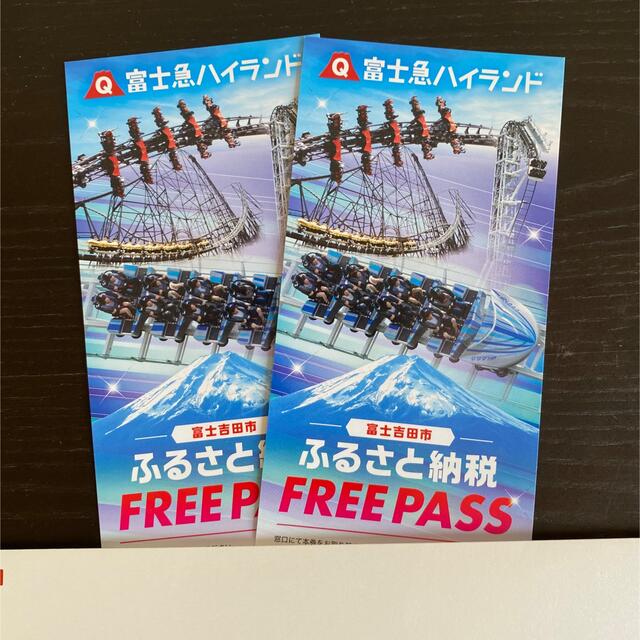 富士急ハイランド フリーパス 2枚セット【2022.6.30迄有効】【送料無料】遊園地/テーマパーク