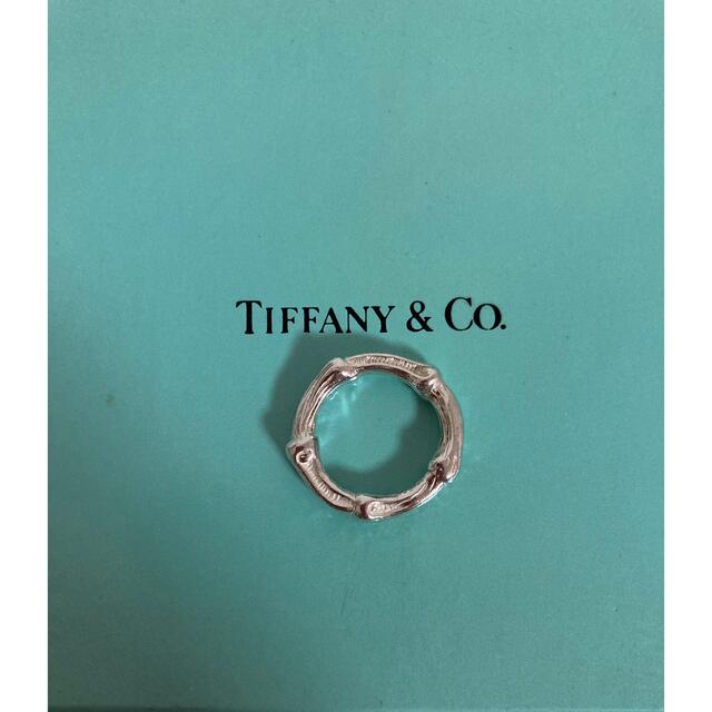 海外輸入】 希少 Tiffany ティファニー 大きい リング 指輪 バンブー