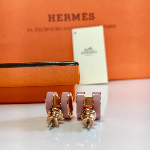 Hermes(エルメス)のDayshiy様専用【 HERMES 】ポップアップアッシュピアス　ピンク レディースのアクセサリー(ピアス)の商品写真