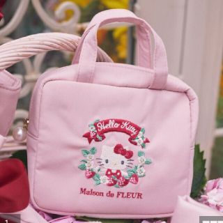 メゾンドフルール(Maison de FLEUR)の【ラスト1点】完売品♡新品♡ハローキティ♡メゾンドフルール♡スクエアポーチ♡(ポーチ)