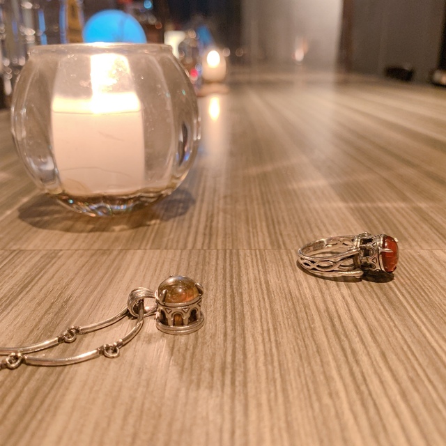 GÉODÉSIQUE（ジィオデシック）リング&ネックレス　SV950 レディースのアクセサリー(リング(指輪))の商品写真