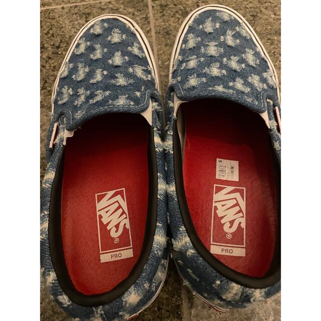 27cm Supreme Vans Denim Slip-on 青 国内正規品