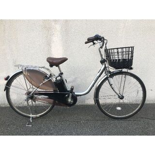 パナソニック(Panasonic)の地域限定送料無料　ビビDX　16AH　子供乗せ　シルバー　神戸市　電動自転車(自転車本体)