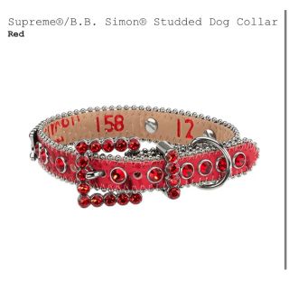 シュプリーム(Supreme)のSupreme®/B.B.Simon® Studded Dog Collar M(リード/首輪)