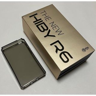 ソニー(SONY)の【超美品】New HiBy R6 [64GB]ソフトケース付属 ガラスフイルム(ポータブルプレーヤー)