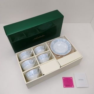 ノリタケ(Noritake)のノリタケ　H9587A/1507　レースウッドゴールド　碗皿5客セット新品未使用(食器)