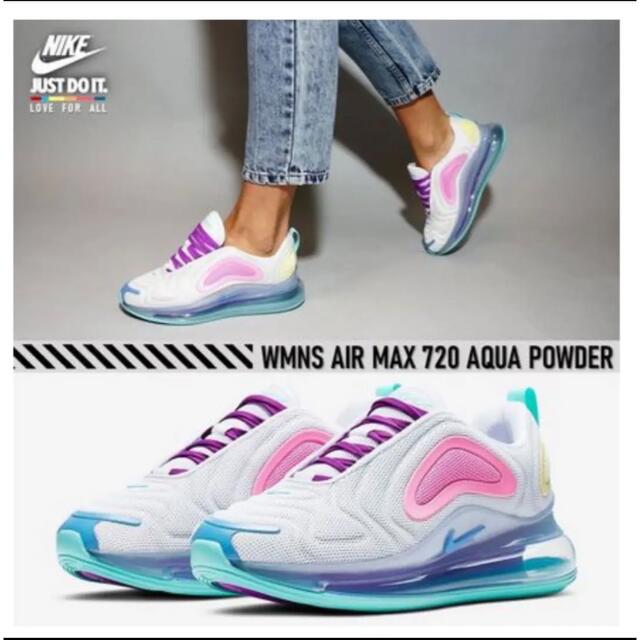 NIKE(ナイキ)のインスタ映え◎可愛い]ナイキエアーマックス720 AQUA POWDER★ レディースの靴/シューズ(スニーカー)の商品写真