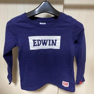 エドウィン(EDWIN)のEDWIN 長袖　男の子　サイズ120 ネイビー(Tシャツ/カットソー)