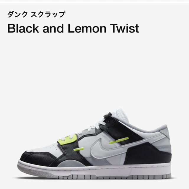 26cm ダンクスクラップ Black and Lemon Twist 3月5日