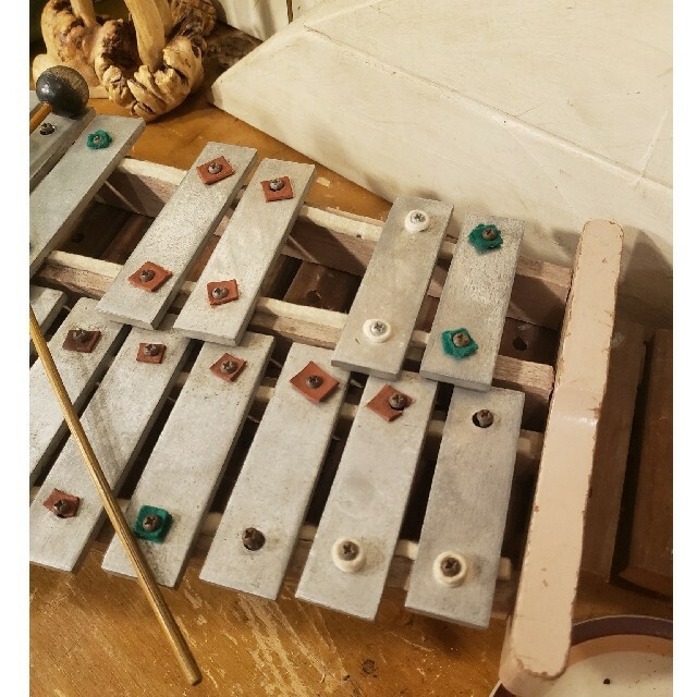 鉄琴　打楽器　レトロ　アンティーク 楽器の打楽器(鉄琴)の商品写真