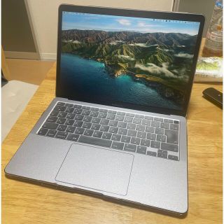 マック(Mac (Apple))のM1 MacBook Air メモリ16GB SSD256GB ダークグレー(ノートPC)