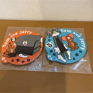 タリーズコーヒー(TULLY'S COFFEE)のタリーズ　トムとジェリー　コースター　2個セット　　　　新品未開封(キャラクターグッズ)