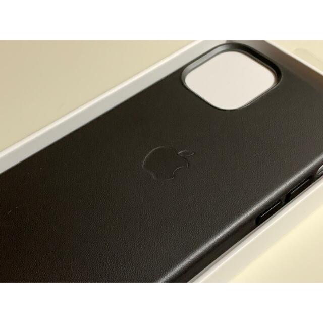 【新品】純正 iPhone 12 mini レザーケース・ブラック 2