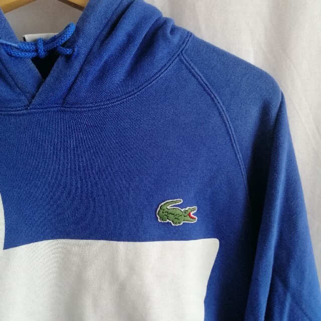 LACOSTE　ラコステ　27  ビッグロゴ　パーカー　ブルー　ゆるダボ　ワニ 4