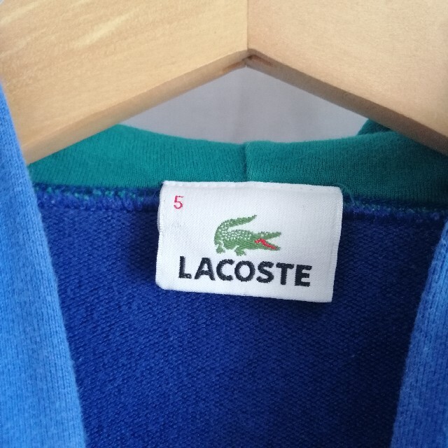 LACOSTE　ラコステ　27  ビッグロゴ　パーカー　ブルー　ゆるダボ　ワニ 8