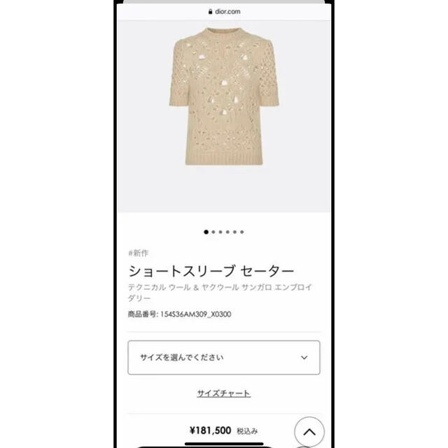 Christian Dior(クリスチャンディオール)のDior セーター2021AW メンズのトップス(ニット/セーター)の商品写真