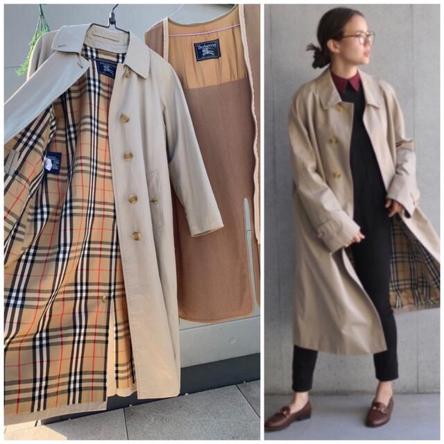 BURBERRY(バーバリー)の美品★英国製 BURBERRY ライナー付き　トレンチコート ステンカラーコート レディースのジャケット/アウター(トレンチコート)の商品写真