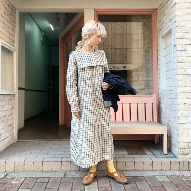 〈 fig London 〉morning LINEN sailor dress