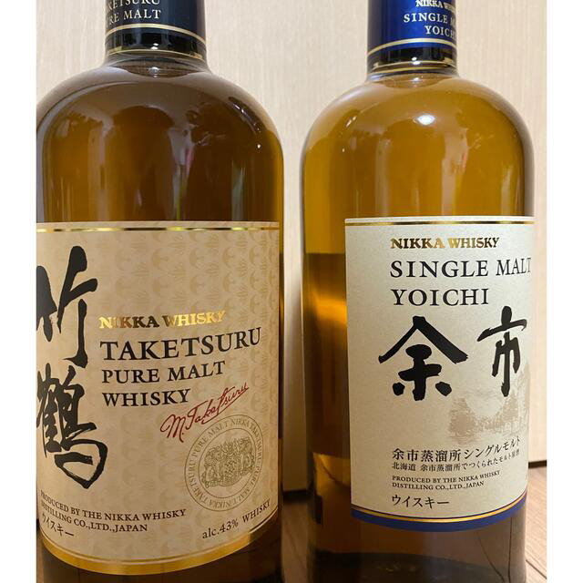 ニッカウイスキー 竹鶴 余市 2本セット elc.or.jp