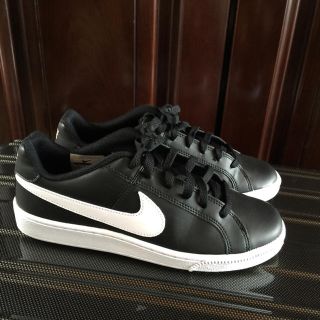 ナイキ(NIKE)のNIKE  スニーカー  24.5cm  ブラックレザー(スニーカー)