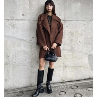 マウジー(moussy)の新品タグ付き　マウジー　BIG COLLAR TWEED ジャケット(テーラードジャケット)