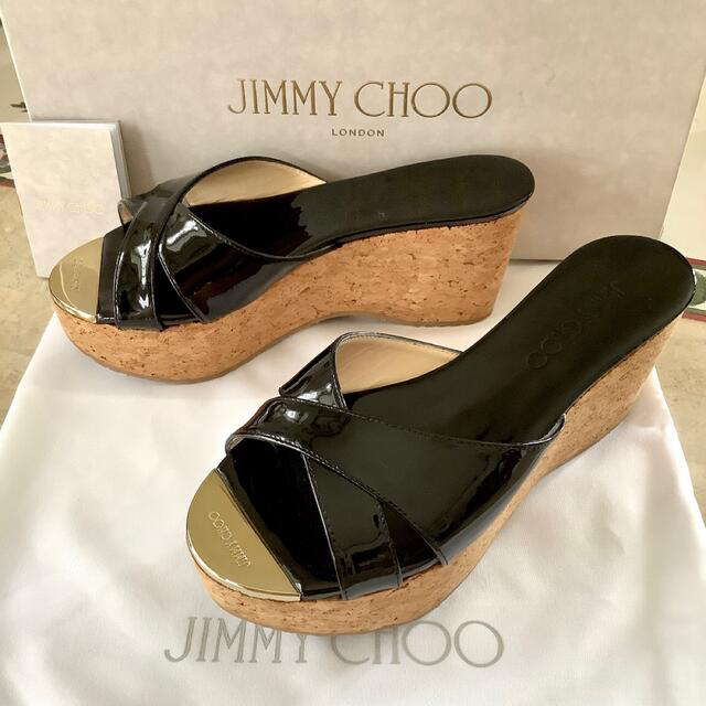 JIMMY CHOO - 試着のみ新品!ジミーチュウ アイコンゴールドメタル 極上