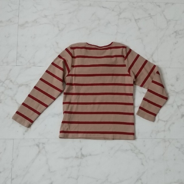 ボーダーカットソー  110センチ キッズ/ベビー/マタニティのキッズ服女の子用(90cm~)(Tシャツ/カットソー)の商品写真